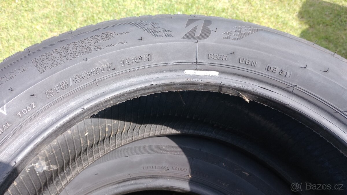 4ks letní pneu 215/60 R17 Bridgestone - 7
