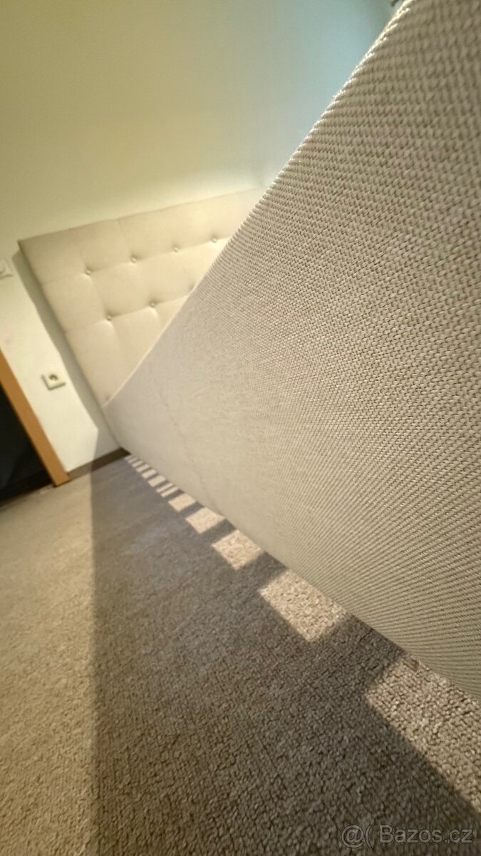 Čalouněná postel MARIKA 180x200, béžová - 7