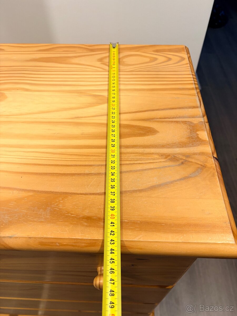 Dřevěná komoda s šuplíky 100x80x43 - 7