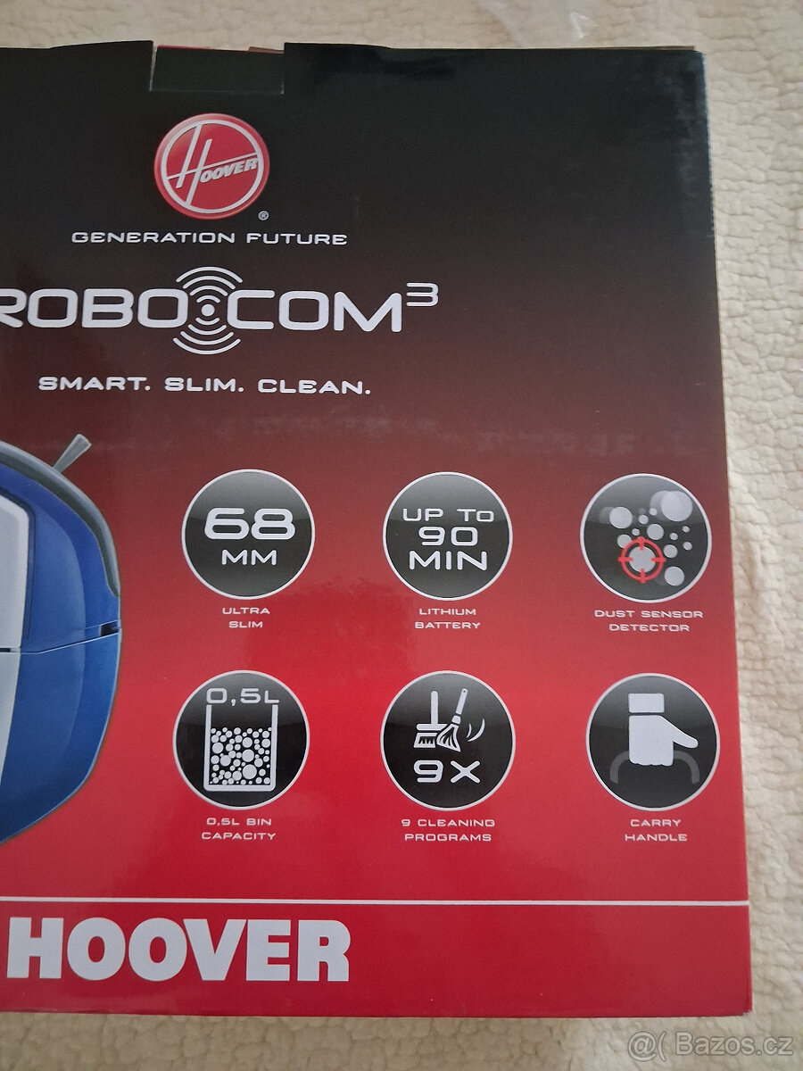 Prodám robotický vysavač HOOVER výška 7 cm - 7
