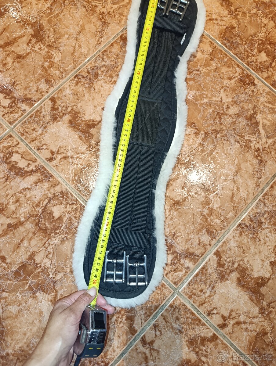 Drezurní podbřišník s pravým beránkem 60 cm - 7