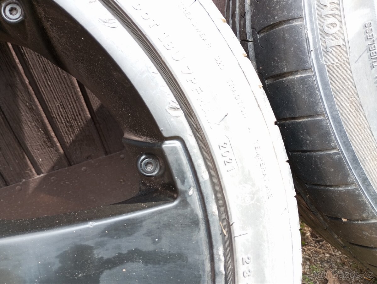 Al kola 5x112 R18 letní pneu - 7