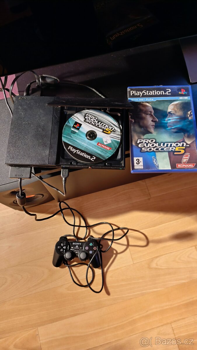 PS2 Slim SCPH-75004 velmi dobrý stav - 7