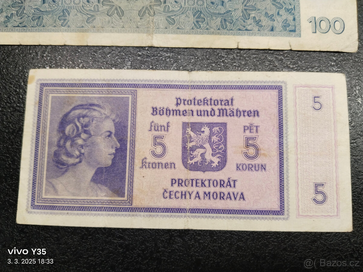 Bankovky Protektorát 1940 - 7