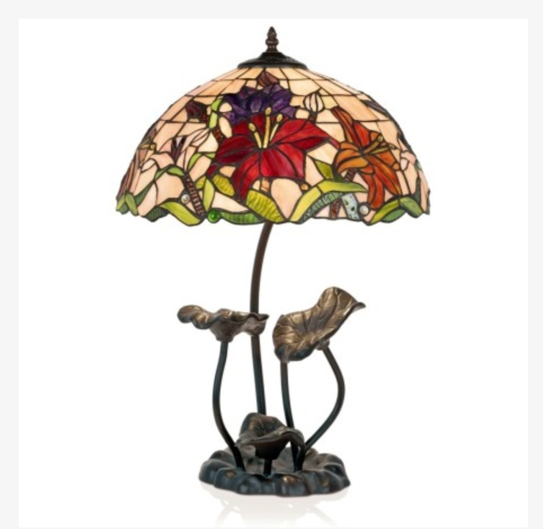 Vitrážová stolní lampa Tifany - 7