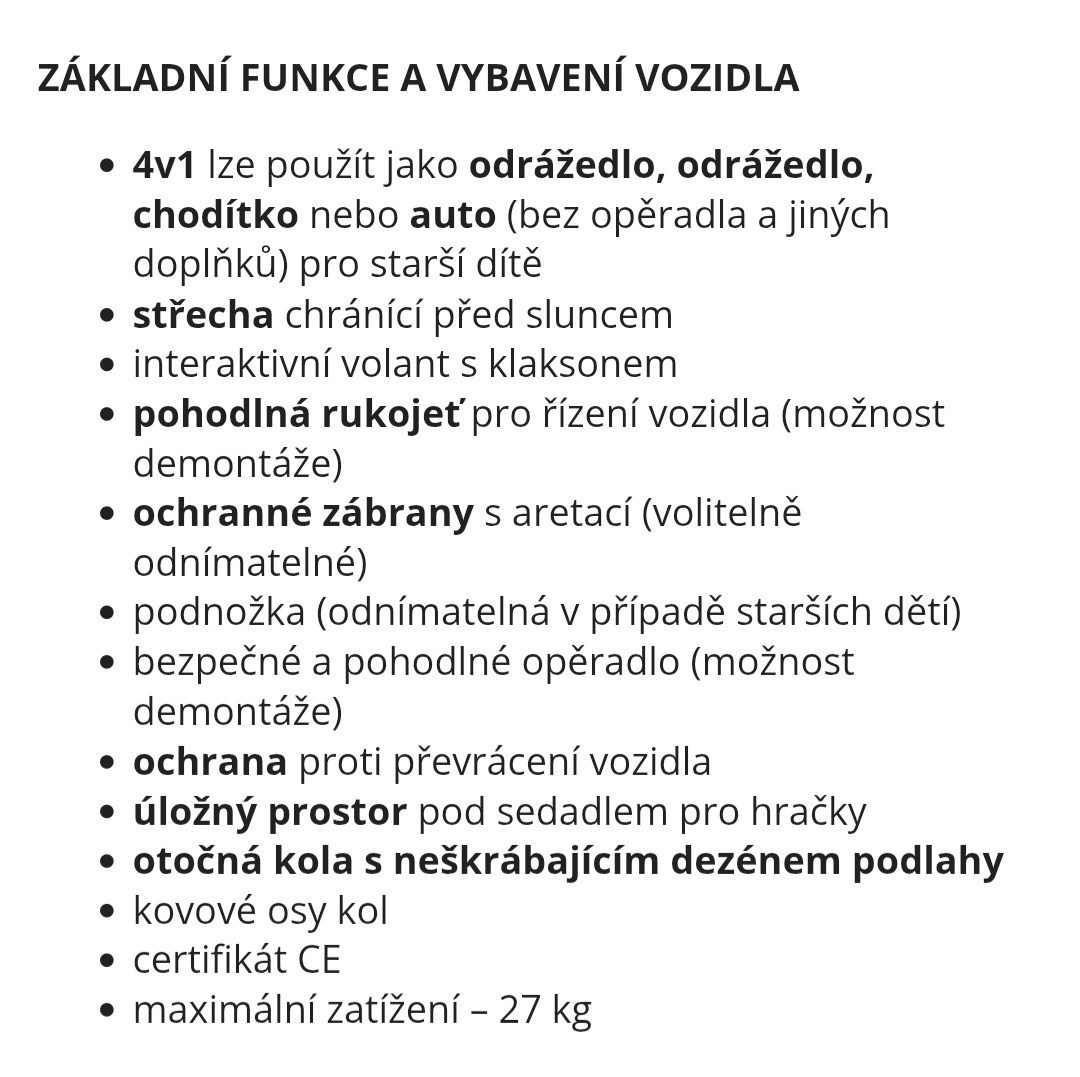 Multifunkční autíčko 4v1 - 7