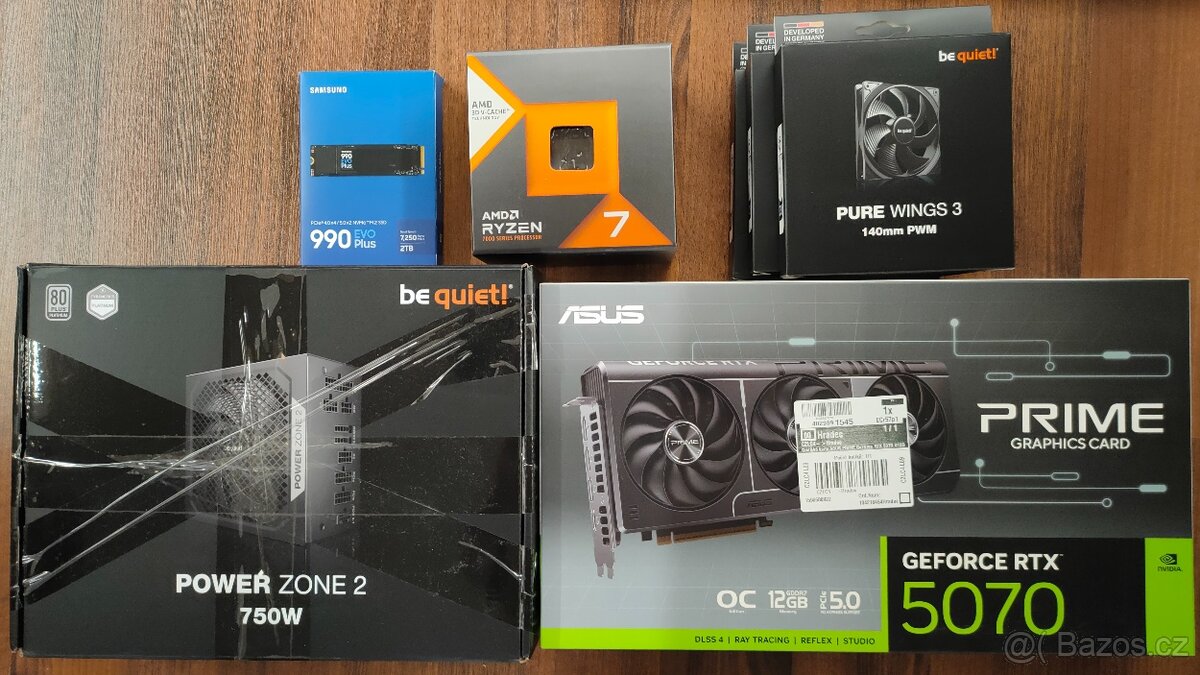 Herní PC - RYZEN 7800X3D, RTX 5070, 2TB SSD, 32GB RAM - 7