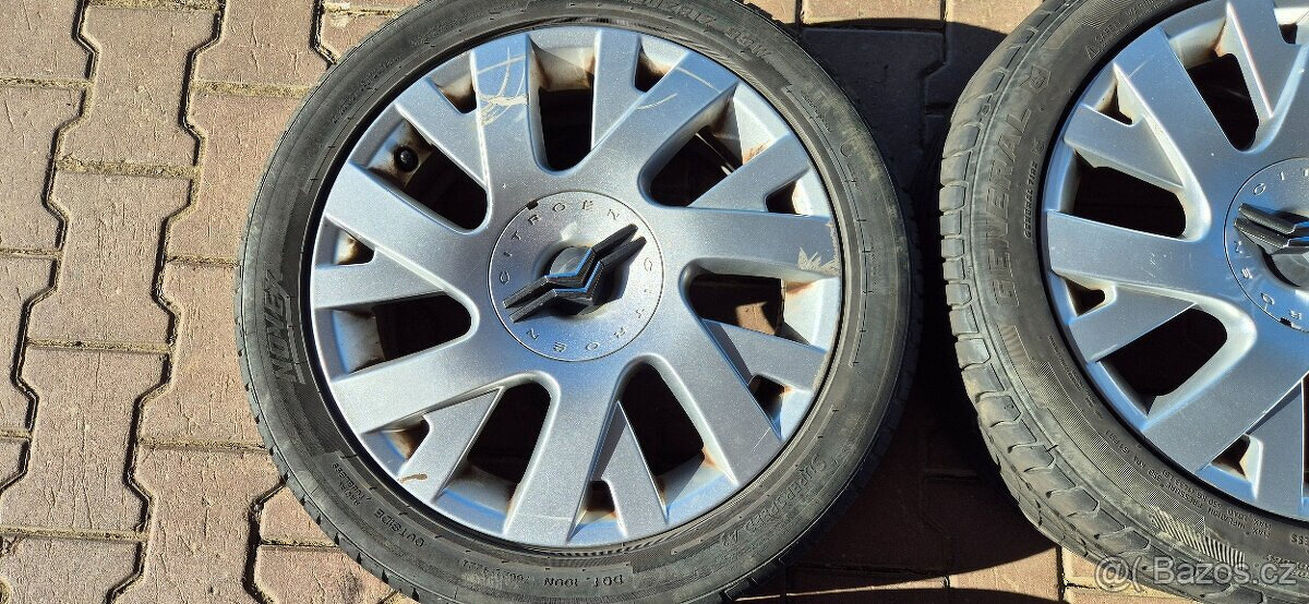 Alu kola Citroen C4 Grand 4x108 6,5x17 ET26 205/50r17 letní - 7