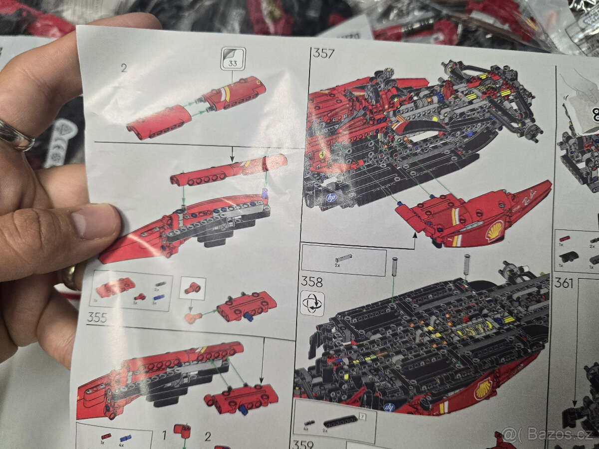 Stavebnice Technic 42207 Auto Ferrari SF-24 F1 (náhrada) - 7