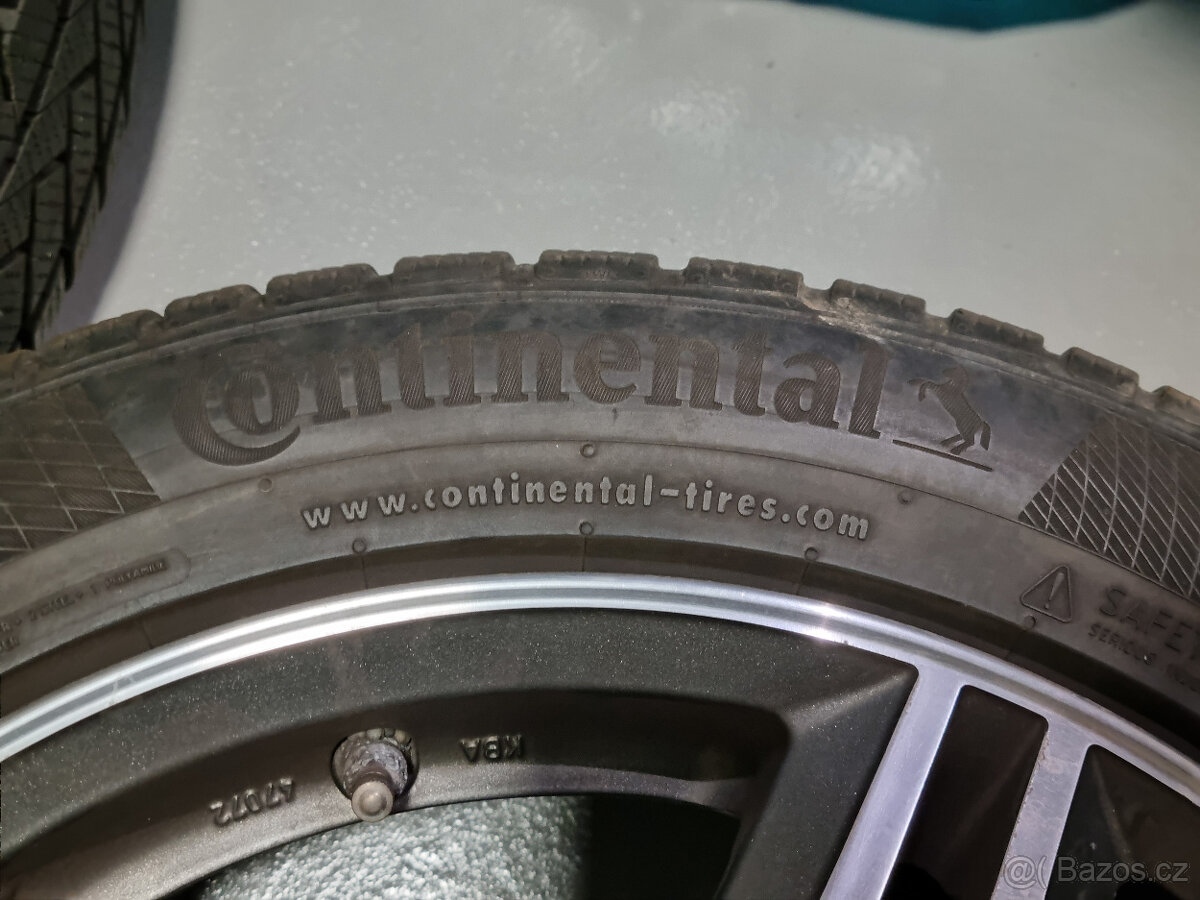 Prodám alu 17 + zimní pneu Continental 235/45 - 7