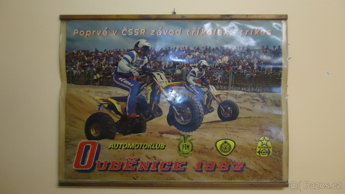 Plakát Autmotoklub Ouběnice 1987 - závod tříkolek - 7