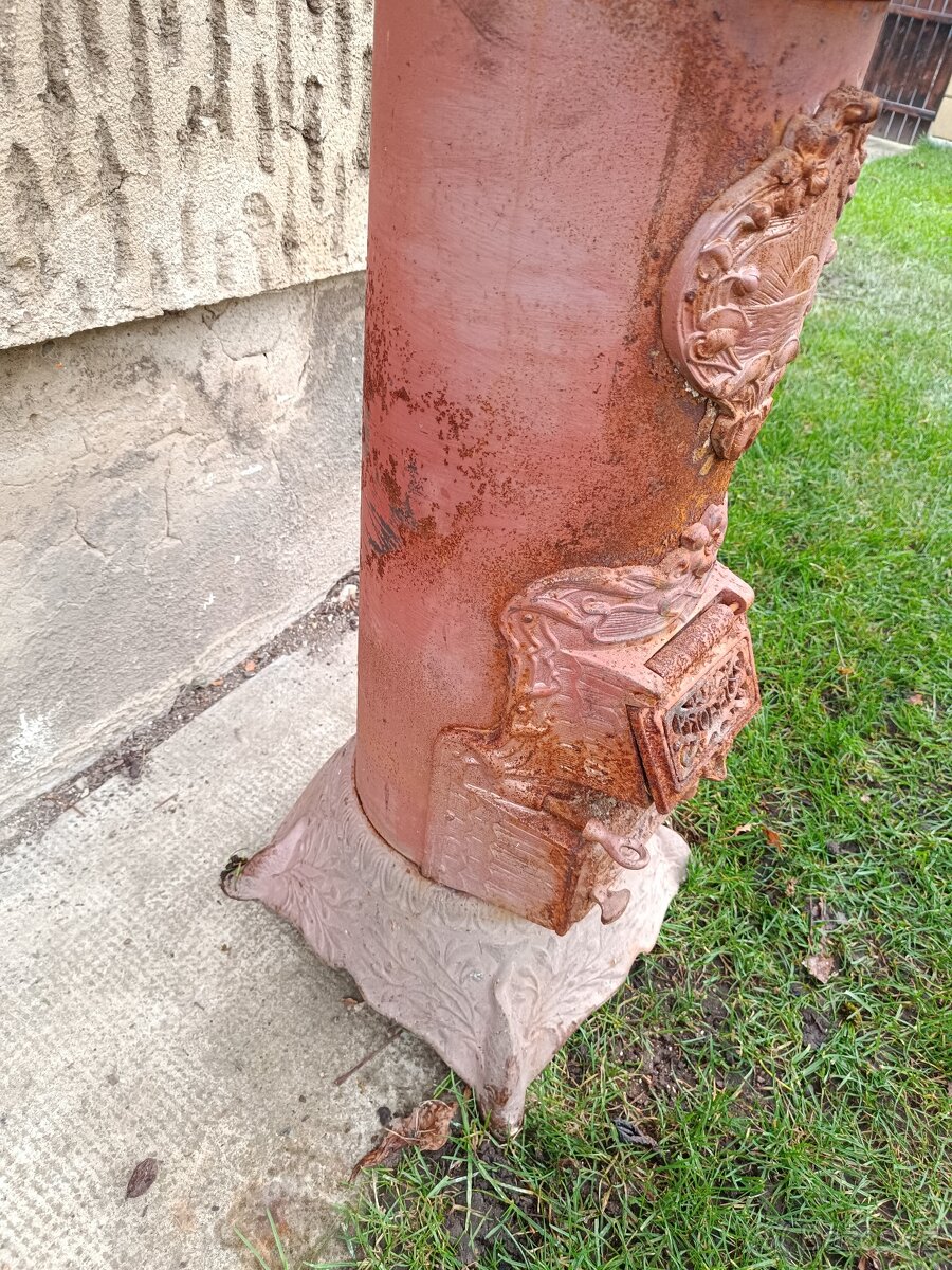 Starožitná litinová kamna - 7