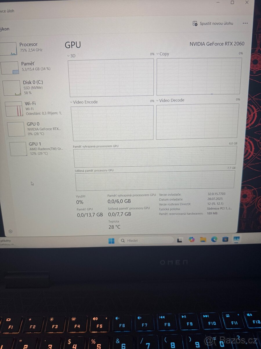Herní notebook HP Omen 15-EN0005NS - 7
