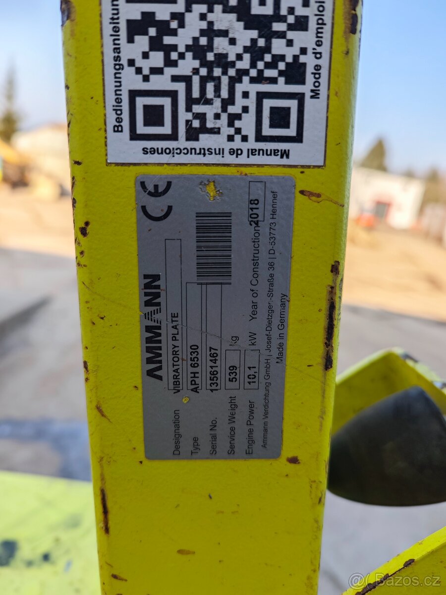 Hydrostatická vibrační deska Ammann APH 6530 - 400 Mth - 7