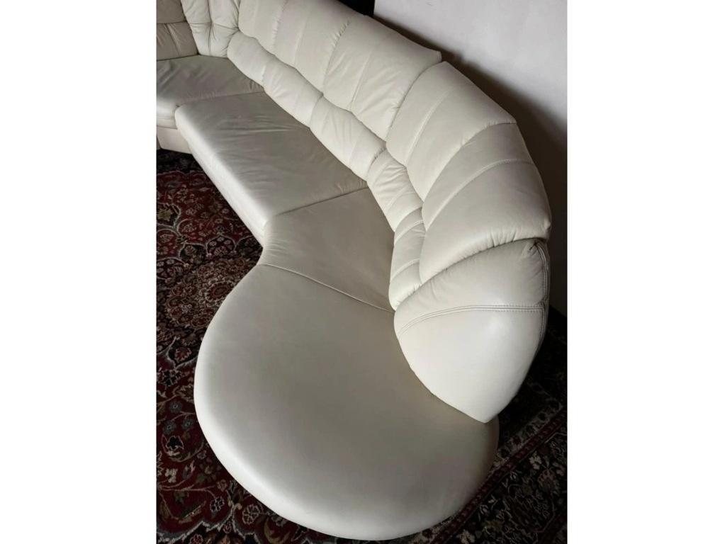 Rohová kožená sedací souprava, 3302 - 7