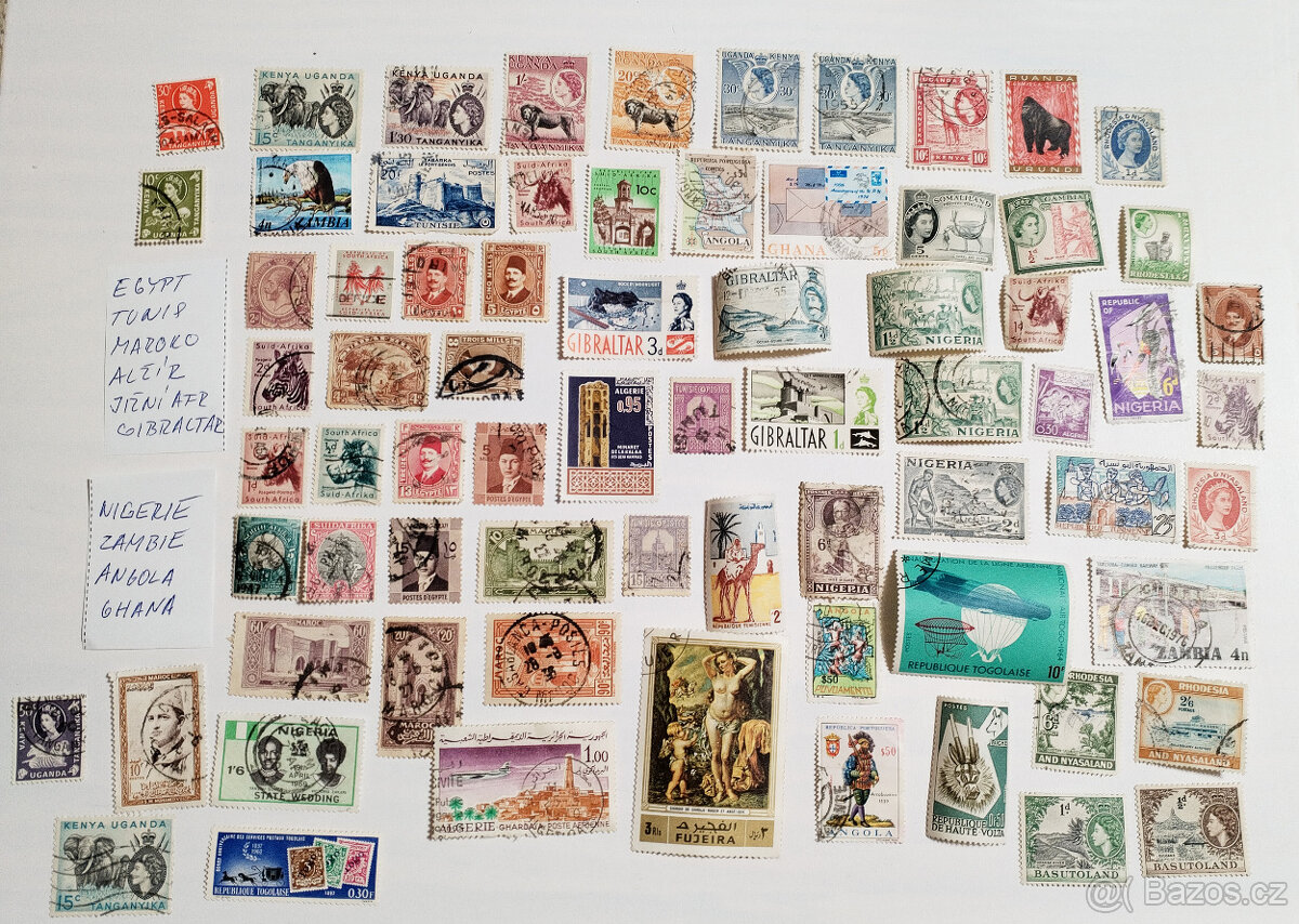 Poštovní známky sbírka 4500 tisíce kusů - 7