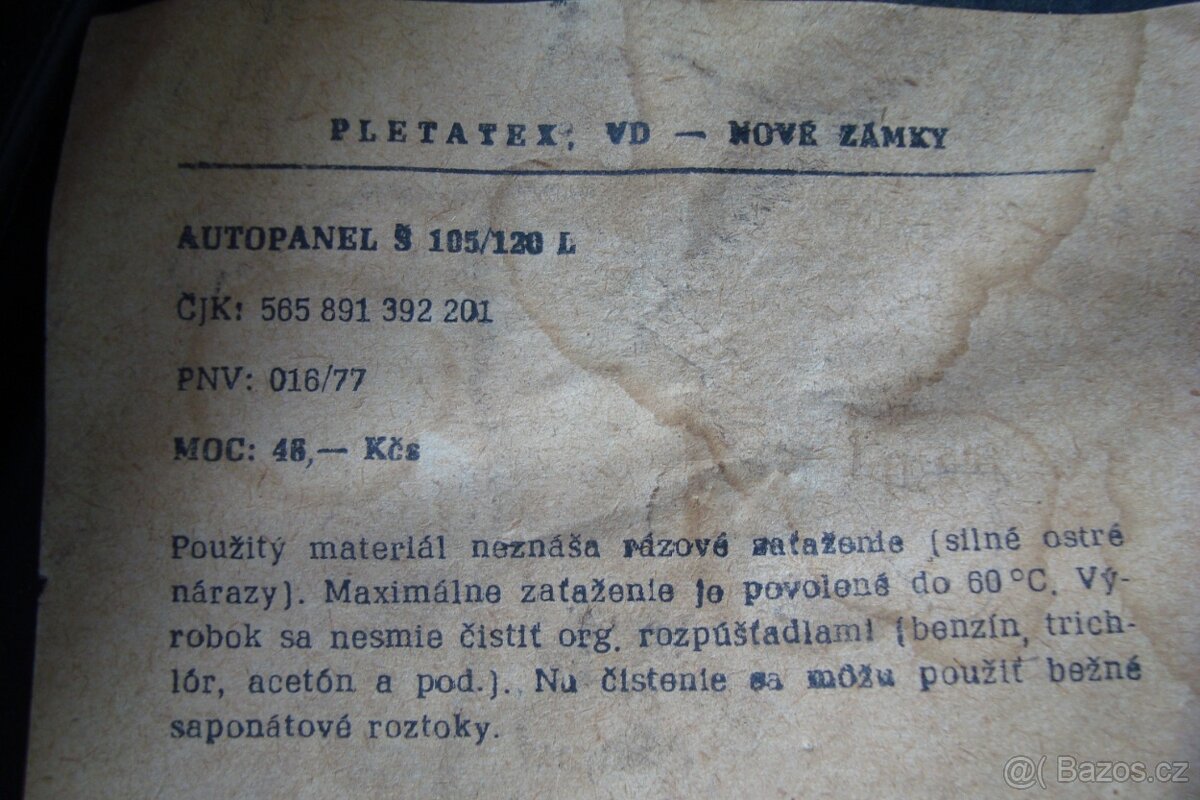 Škoda 105 a 120L Auto panel - 7