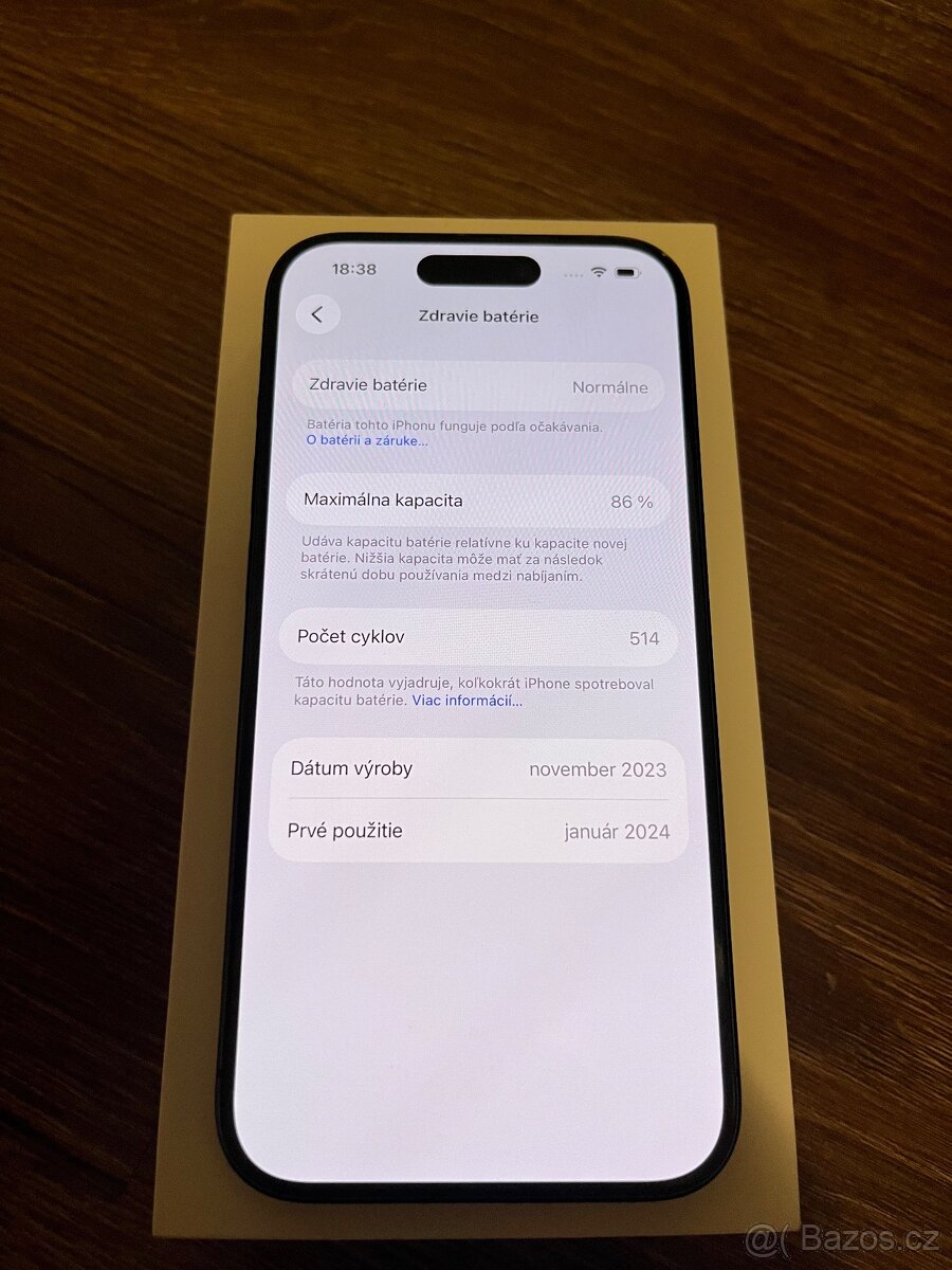 apple iphone 15 pro 128gb blue bateria 86 - 7