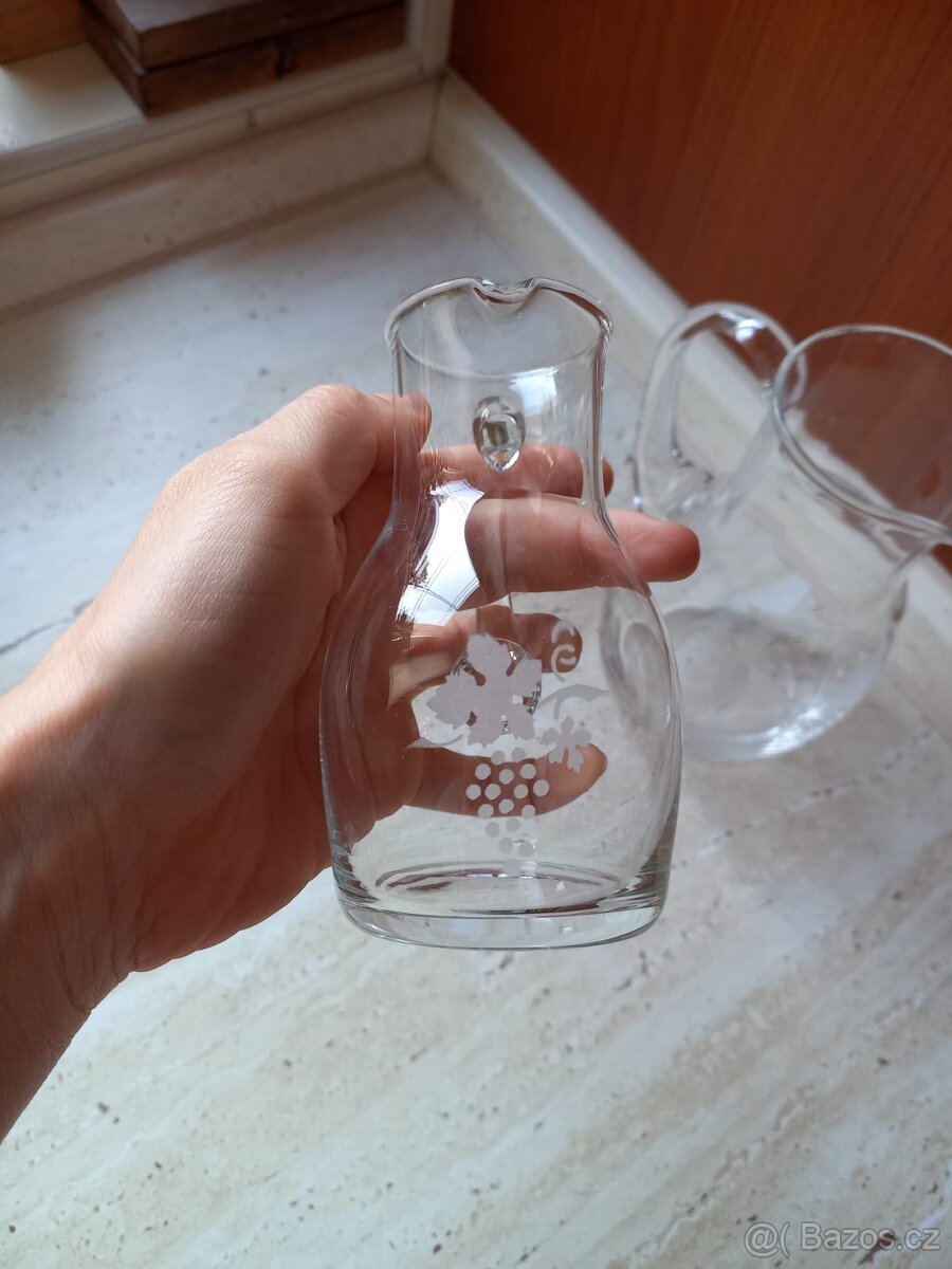 Skleněné džbánky s motivem vína - 7
