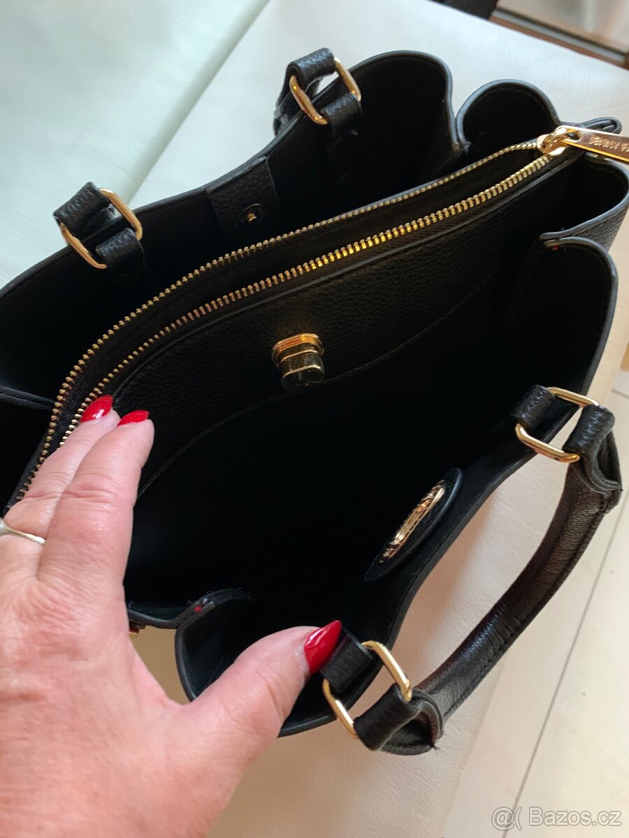 Červeno černá kabelka do ruky - 7