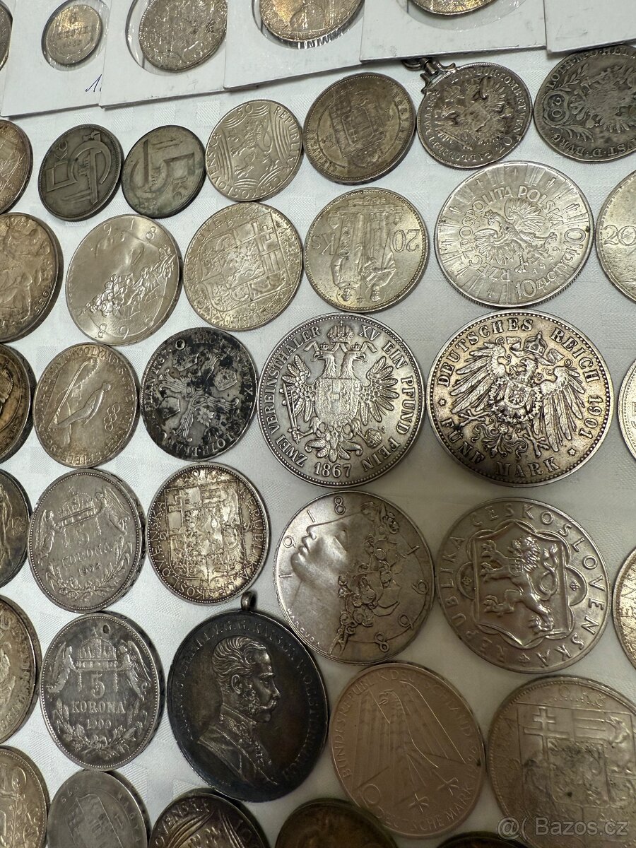 Velká sbírka stříbrných mincí - 7