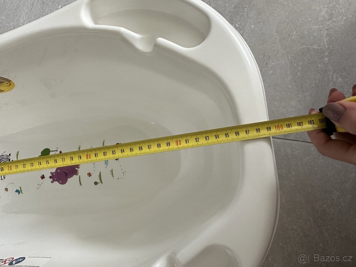 Maxi dětská vanička Keeeper Hippo bílá - 7