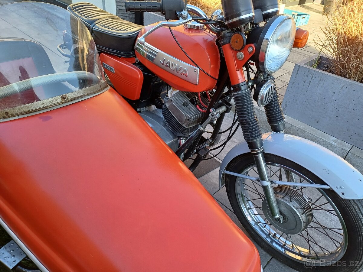 Jawa 350/634 + velorex 562 s TP původní - 7