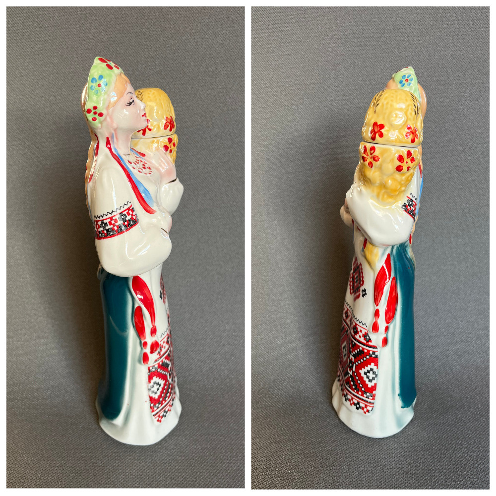 Figurální porcelánová karafa 700ml, Ukrajina - 7