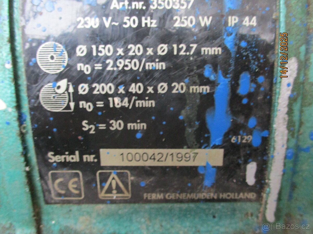 dvoukotoučová bruska FERM FSMC 200/150 , HOLAND - 7