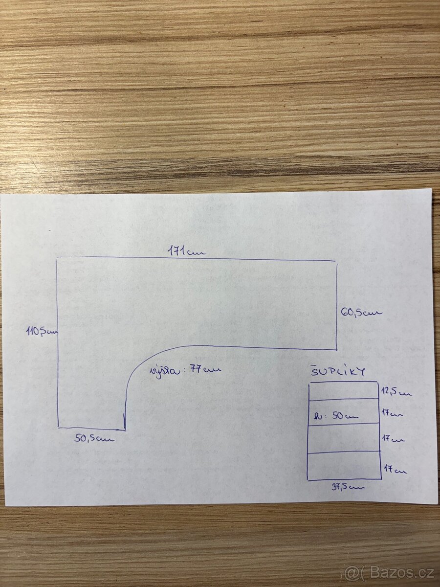 Rohový pracovní stůl - 7
