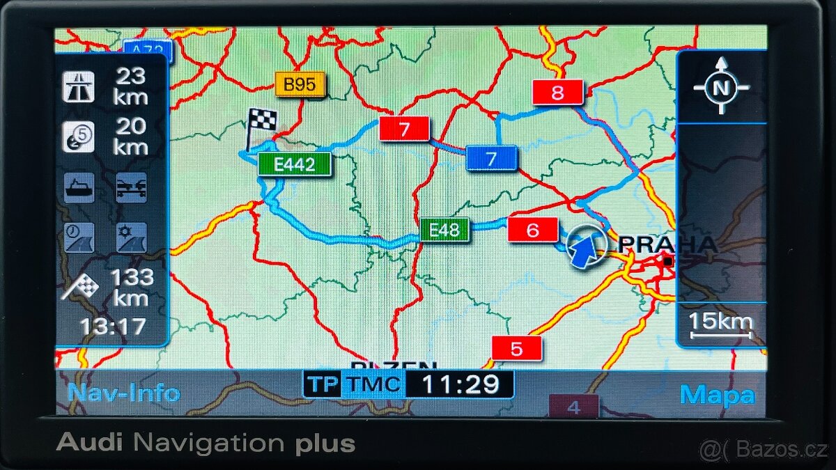 Čeština - mapy - AUDI Navigation Plus - RNS-E (RNSE) - 7
