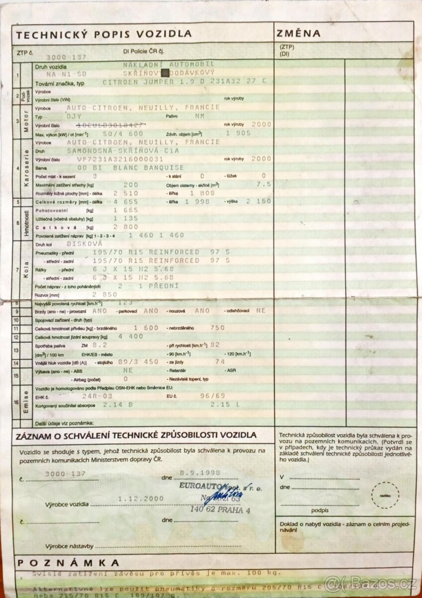 Citroen Jumper 1.9D r. 2000 - 7