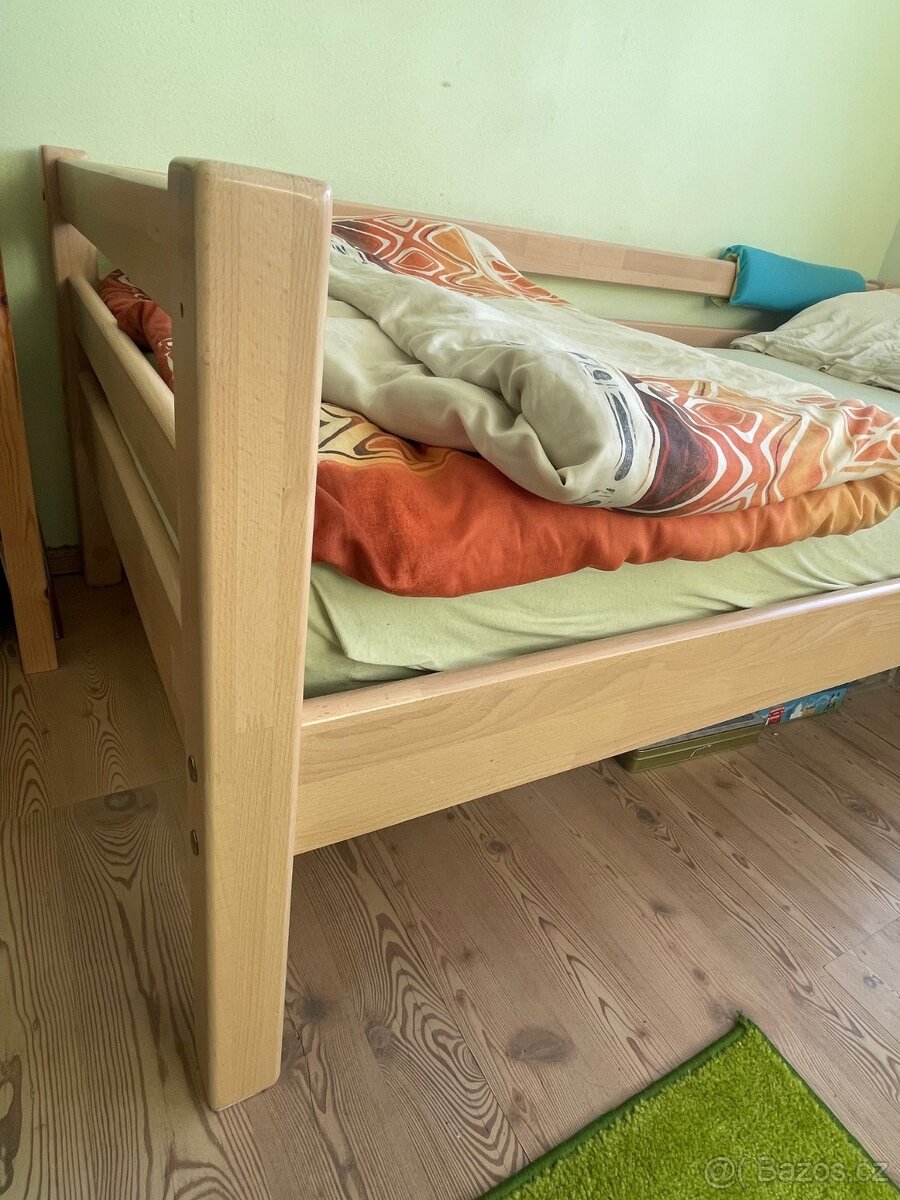 Modulární dětské postele (masiv /patrové i samostatně) - 7