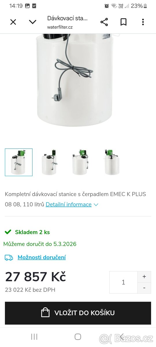 Dávkovací čerpadlo chemie EMEC - 7