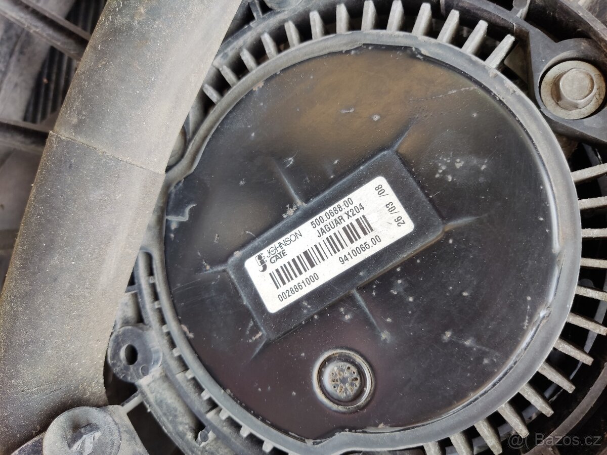 Jaguar XF 2,7d chladič vody, intercooler, chladič ventilator - 7