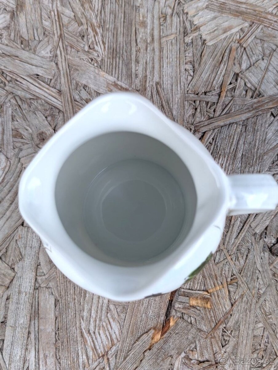 Starožitná porcelánová konvička, Margitsziget. - 7