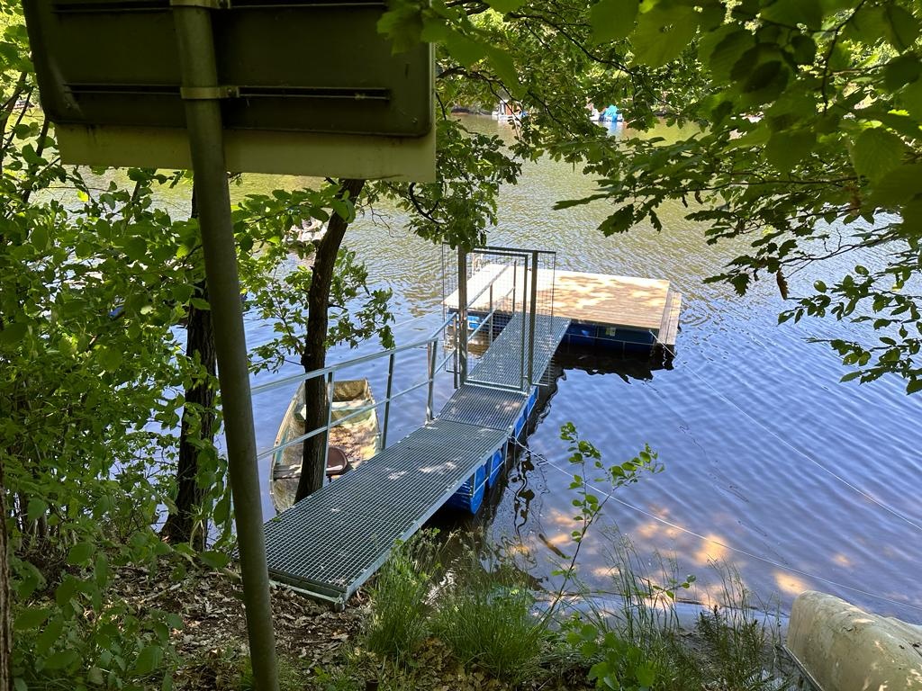 Plovoucí molo 3x4 metry s lávkou, nové. - 7