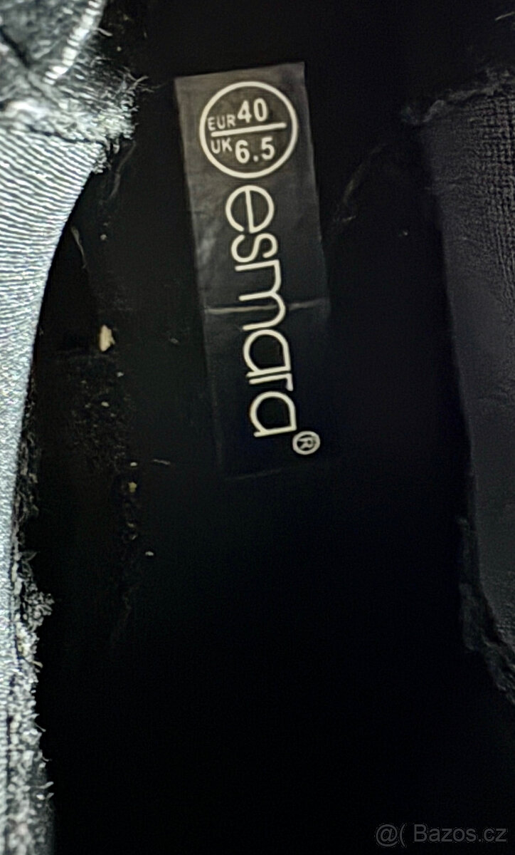 Kotníčkové boty s hadím vzorem, zn. Esmara, vel. 40 - 7