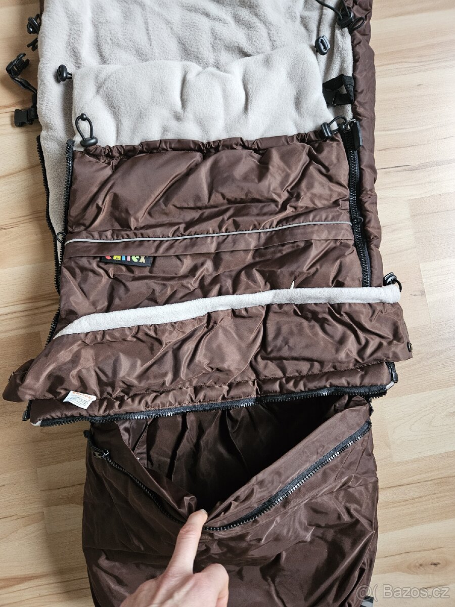 Zimní velký rostoucí pytel, dětský fusak do kočárku Emitex - 7