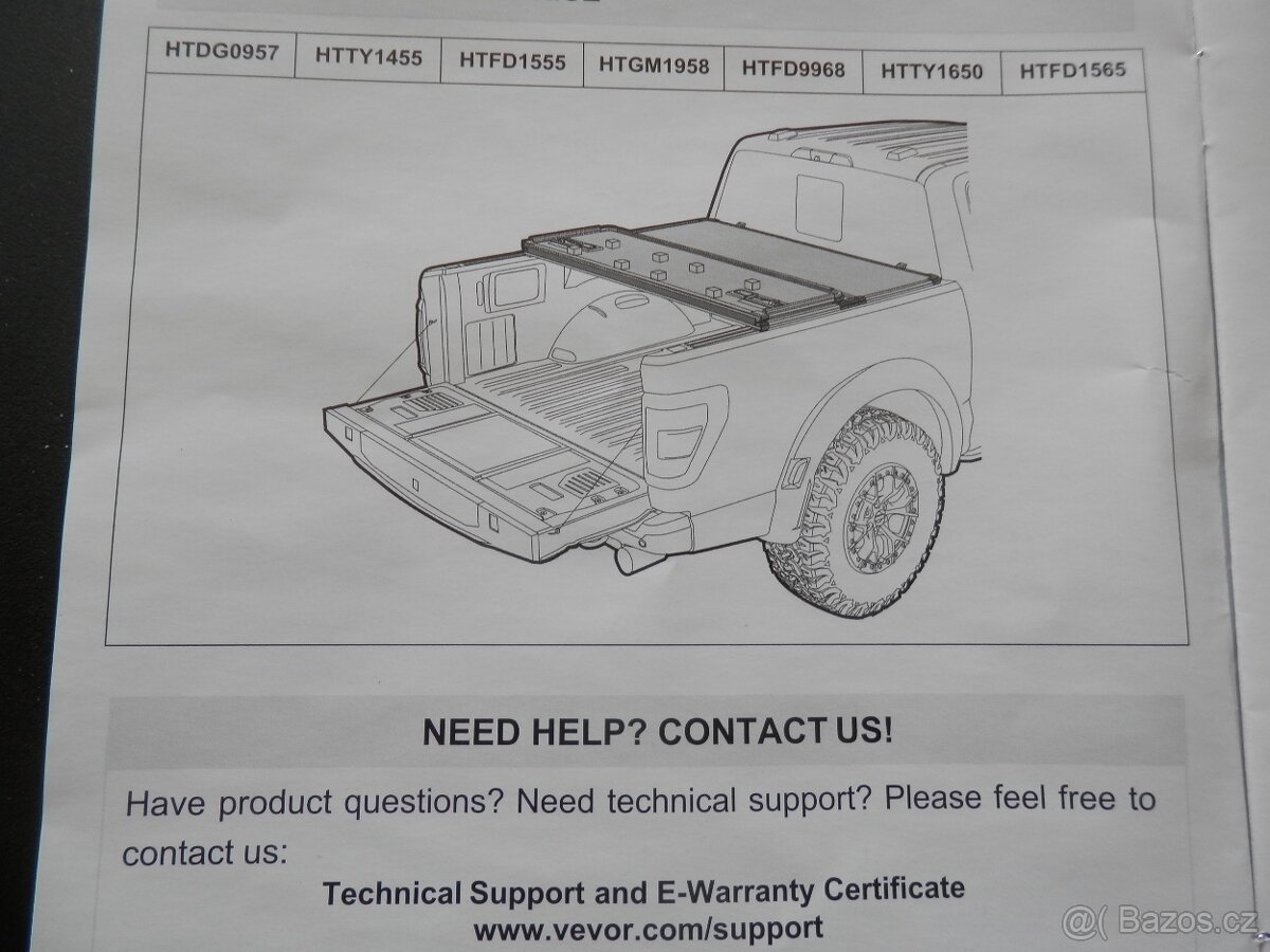 Kryt korby pickup, Hilux 2016+ - 7