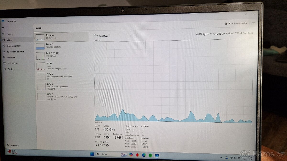 Herní NTB - HP Omen RTX 4070/ 32GB / 1TB / Ryzen 9 - 7