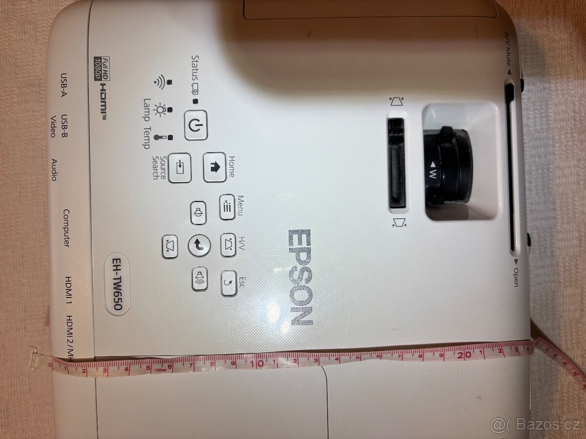 3LCD Epson projektor EH-TW650 Full HD 3100+PLÁTNO - 7
