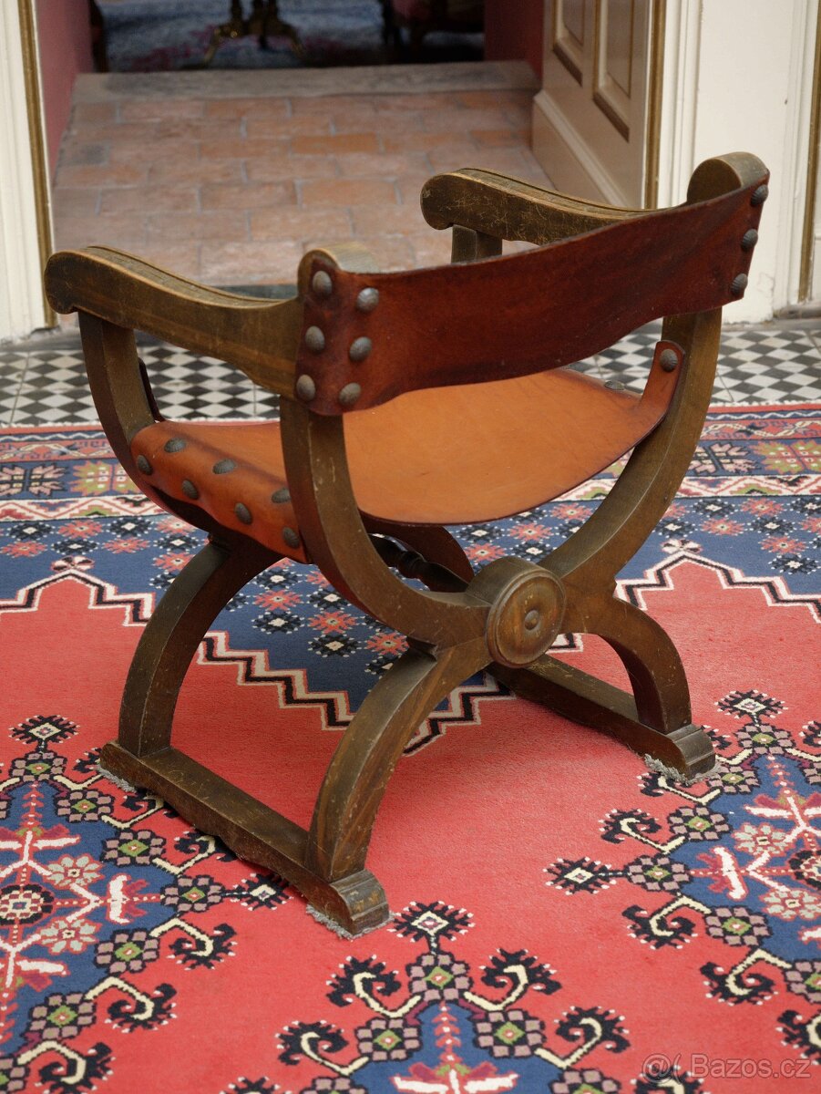 Starožitné křeslo Dagobert - 7