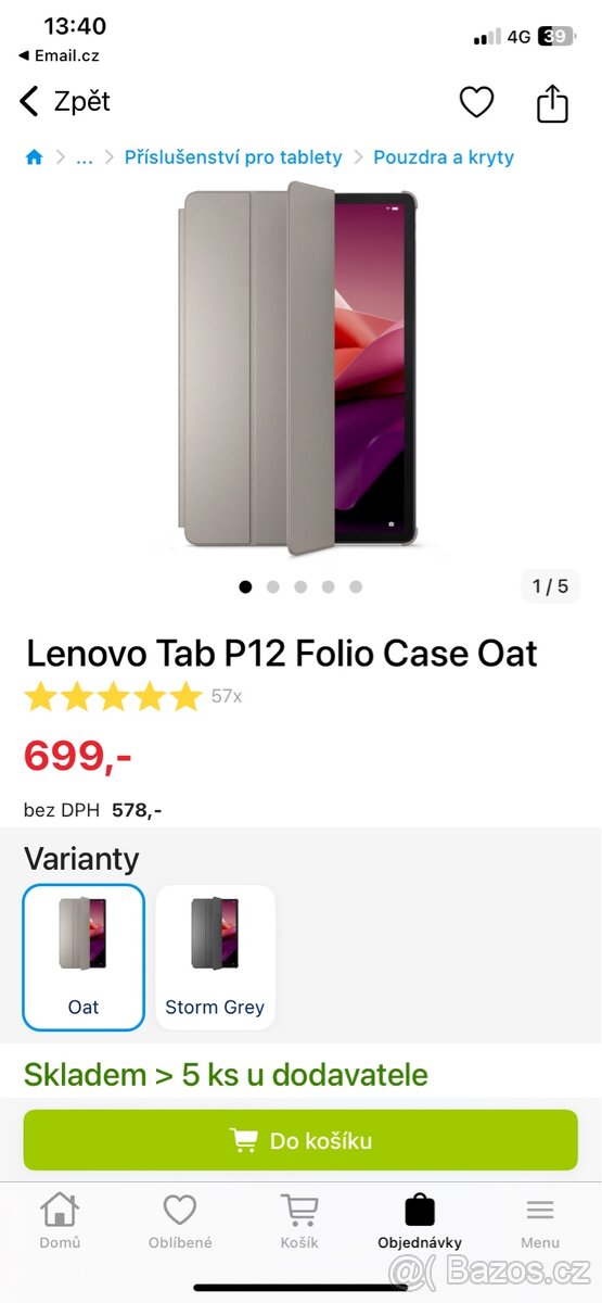 Tablet Lenovo 12,7’’ + kryt - 7