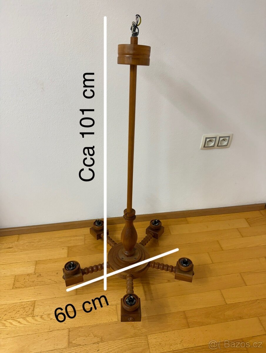Dřevěný lustr - 7