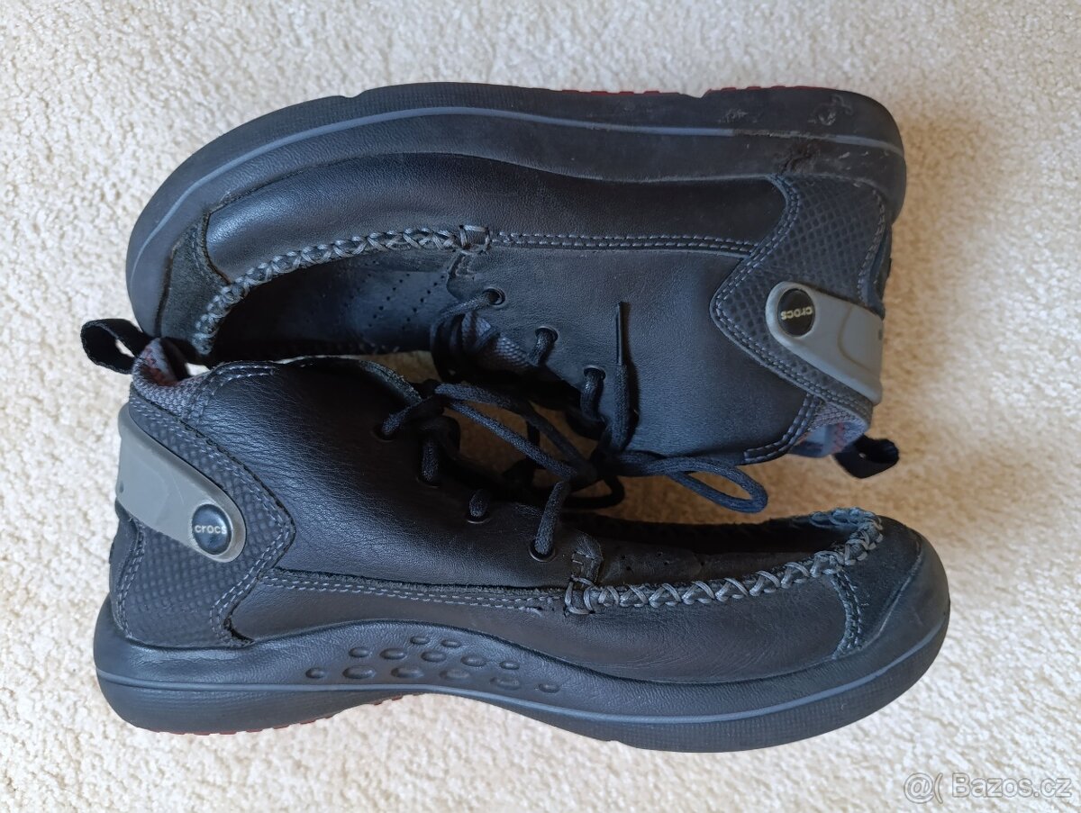 Pánské kožené kotníkové Crocs vel. 8 - 7