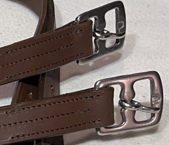 Třmenové řemeny hnědé se třmeny-komplet - 7