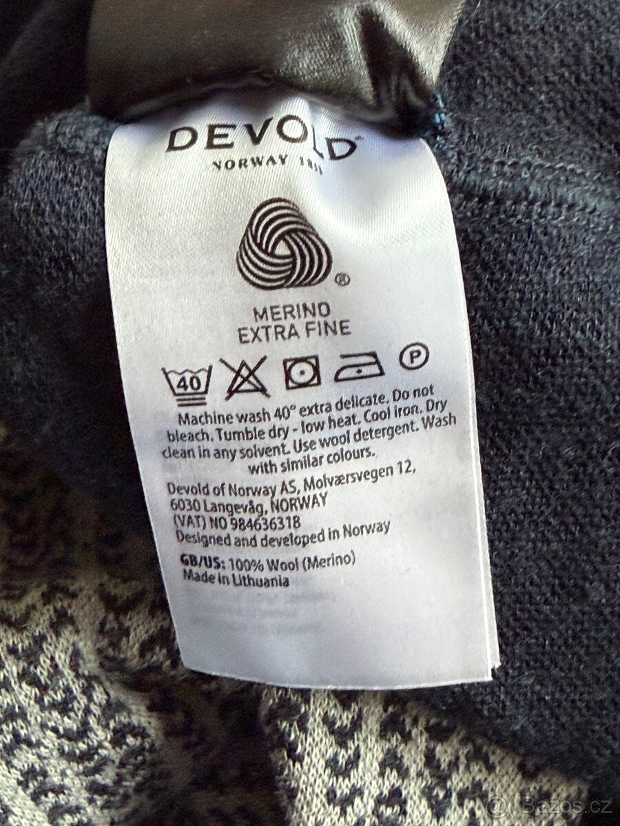 Nové merino tričko Devold Kvitegga Merino 230 Shirt Man Ink - 7