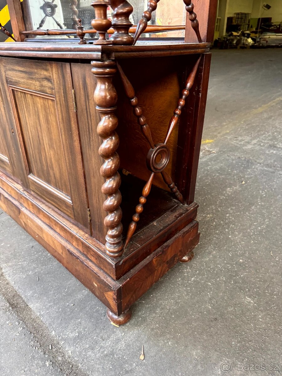 Starožitná komoda s policí (132024) - 7