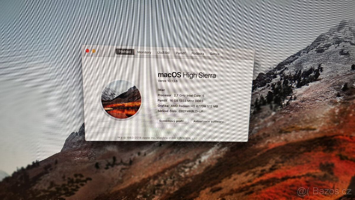 Apple iMac 27", proc. i5, 256GB SSD, 16GB RAM - 7